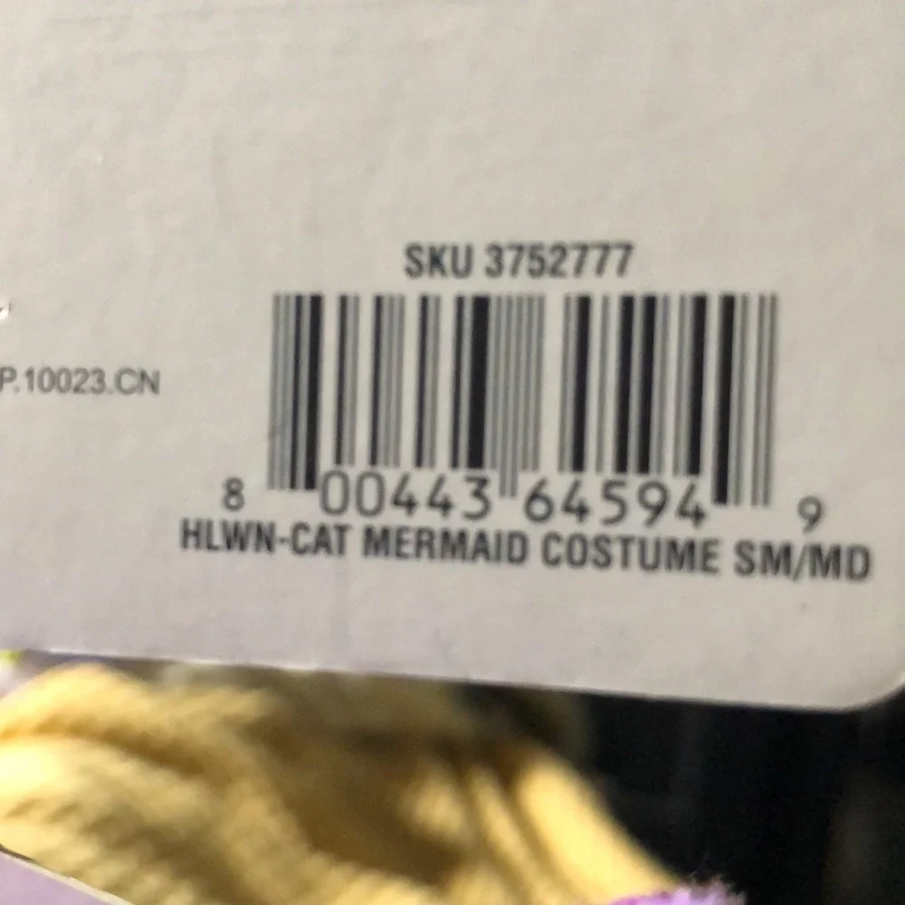 NWT Halloween Cat Mermaid Costume S/M